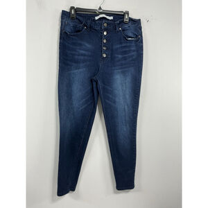 Junior Girls Tinsiltown Blue Jeans Size 15 Button Fly